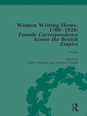 cover image of Women Writing Home, 1700-1920 Vol 3